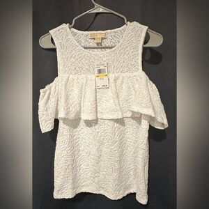 Michael Kors Off-Shoulder White Blouse